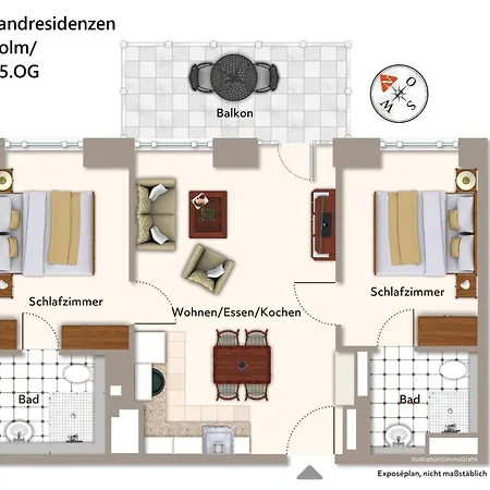 Strandresidenzen Strandresidenzen Haus Daenholm Apartment *